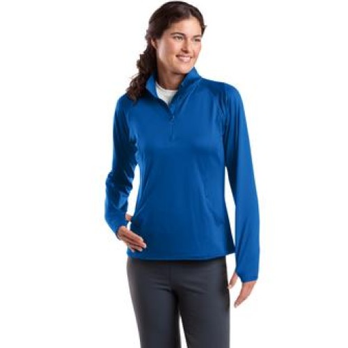 Ladies Sport-Wick® Stretch 1/2-Zip Pullover - Embroidered