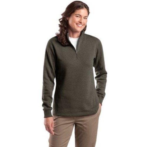 Ladie's 1/4-Zip Sweatshirt - Embroidered