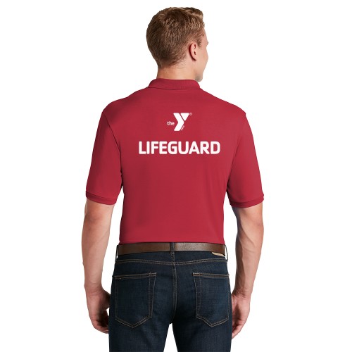 Adult DryBlend™ 5.6-Ounce Jersey Knit Sport Shirt - Lifeguard