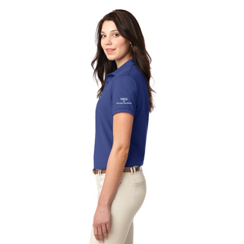 Ladies Silk Touch™ Polo - Embroidered YMCA Logo  with Left Sleeve YMCA Greater Hartford