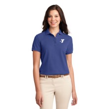 Ladies Silk Touch™ Polo - Embroidered YMCA Logo  with Left Sleeve YMCA Greater Hartford