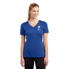 Ladies Ultimate (Feels Like Cotton) Performance V-Neck - LC Y  STAFF - Y Personal Trainer Back