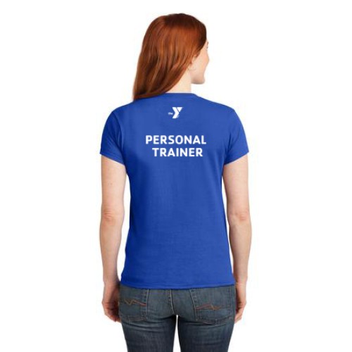  Ladies Performance Tee - LC Y  STAFF - Y Personal Trainer Back