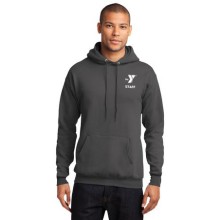 Adult Hooded Sweat Shirt -  Left Chest Y STAFF Logo 