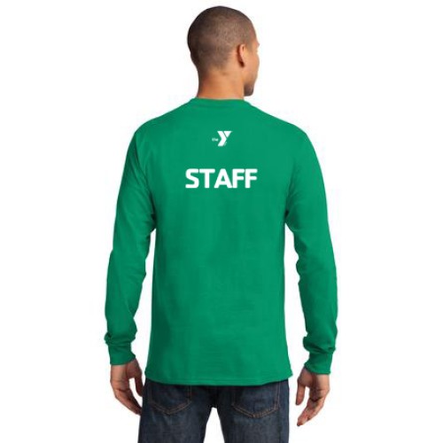 Men's Child Care Long Sleeve Tee - LC YMCA STAFF Logo