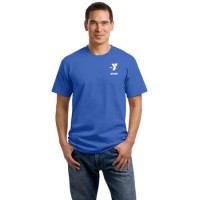Adult 100% Cotton Tee -  LC Y STAFF Logo 