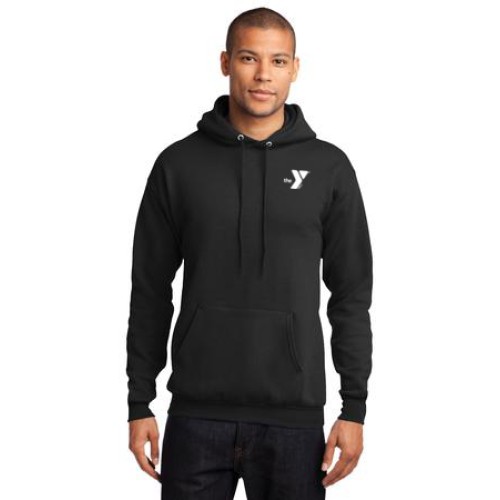 Adult Hooded Sweat Shirt-  Left Chest Y STAFF Logo 