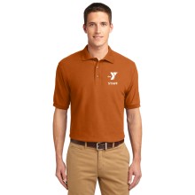 Mens Polo - Left Chest YMCA STAFF Logo - Screen Printed