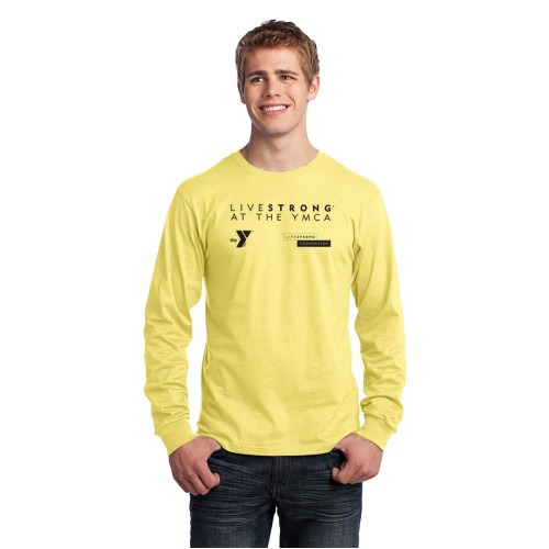 Adult 5.5oz Long Sleeve 100% Cotton Tee - LiveStrong