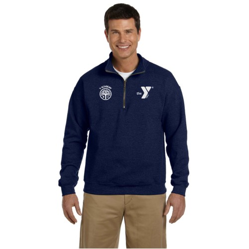 Men's 1/4-Zip Cadet Collar Sweatshirt - Screen Print