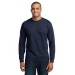 Adult 5.4oz Long Sleeve 100% Cotton Tee  - Vertical Staff Screen Print