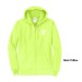 Adult Hooded Full Zip Sweat Shirt - Screen Printed w/ Vertical STAFF
