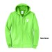 Adult Hooded Full Zip Sweat Shirt - Screen Printed w/ Vertical STAFF