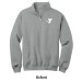 Men's 1/4-Zip Cadet Collar Sweatshirt - Screen Printed w/ Vertical STAFF