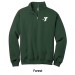 Men's 1/4-Zip Cadet Collar Sweatshirt - Screen Printed w/ Vertical STAFF