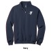 Men's 1/4-Zip Cadet Collar Sweatshirt - Screen Printed w/ Vertical STAFF