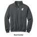 Men's 1/4-Zip Cadet Collar Sweatshirt - Screen Printed w/ Vertical STAFF