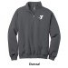 Men's 1/4-Zip Cadet Collar Sweatshirt - Screen Printed w/ Vertical STAFF