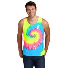 Adult Tank Top Tie Dye 100% Cotton - Screen Print